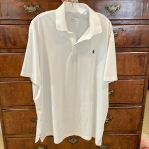 XL White Polo Ralph Lauren Performance Polo